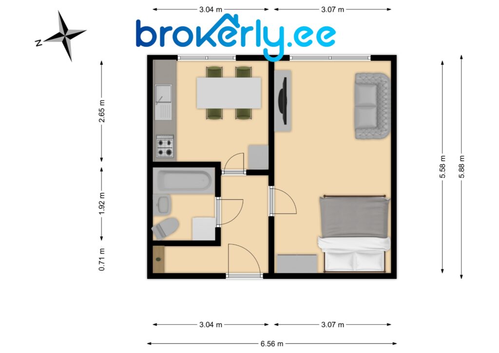 Tallinn apartment floorplan