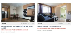 2 room apartment to rent in Tallinn